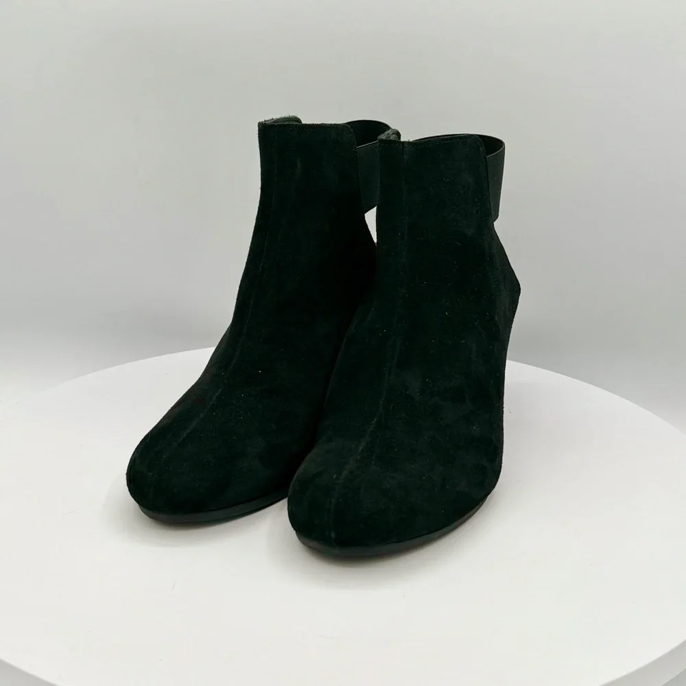 Cordani Gerry‎ Suede Open Back Clog Booties CLR Crosta Nero SZ EU40